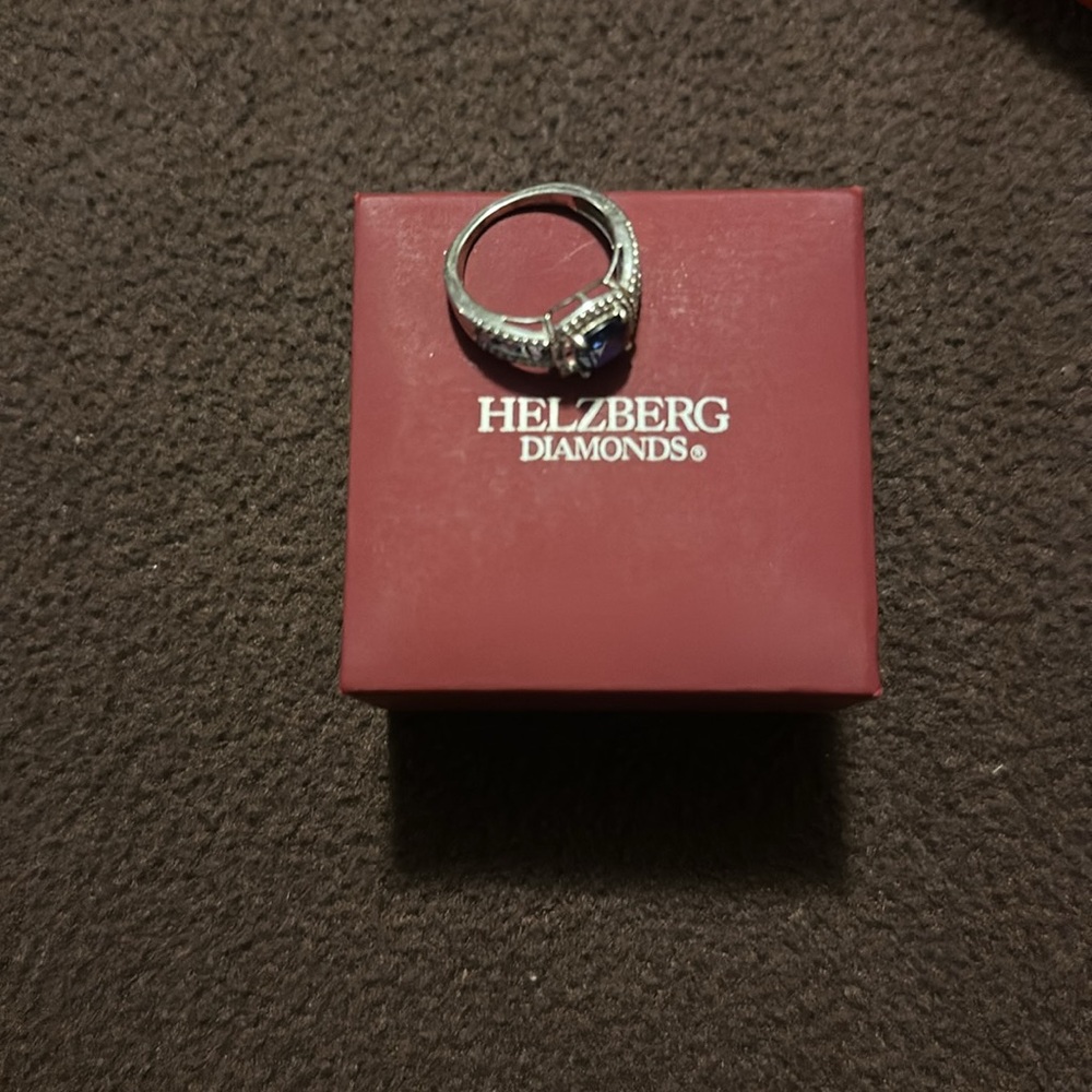Blue sapphire ring - Picture 4 of 5